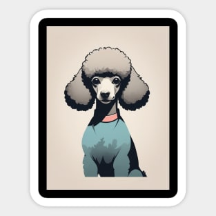 Poodle Dog 1 - Japanese Old Vintage Sticker